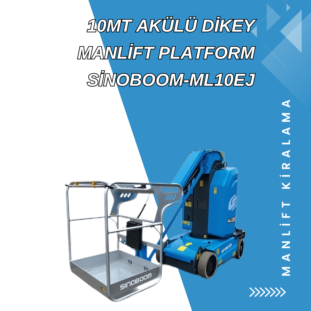 10mt akulu dikey manlift platform sinoboom ml10ej 1