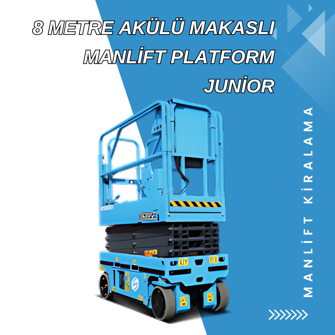 8 metre akulu makasli manlift platform junior 1