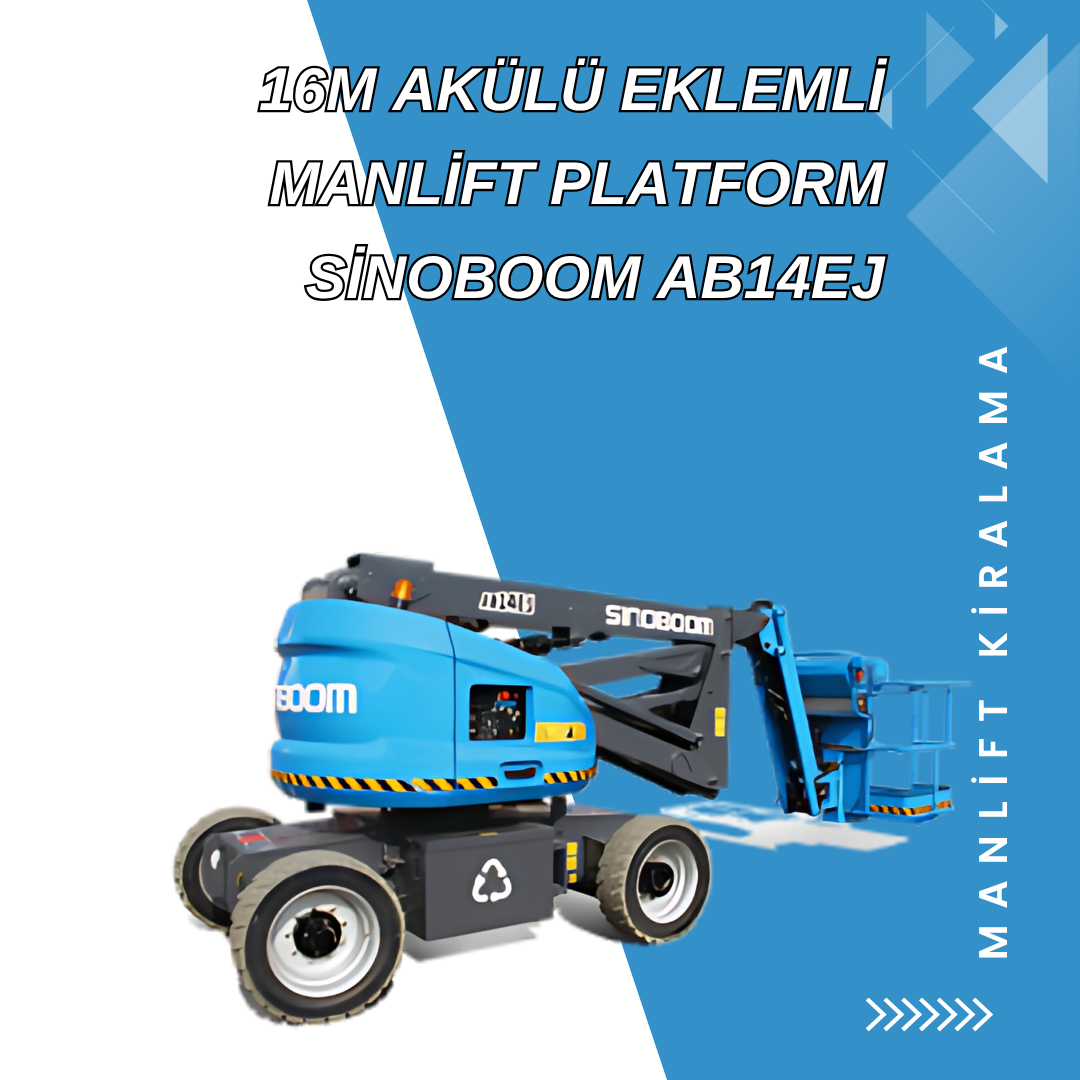 16m akulu eklemli manlift platform sinoboom ab14ej 1